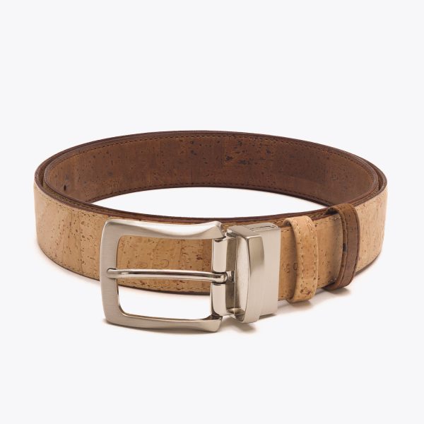 Wendegürtel für Herren Beige/Braun