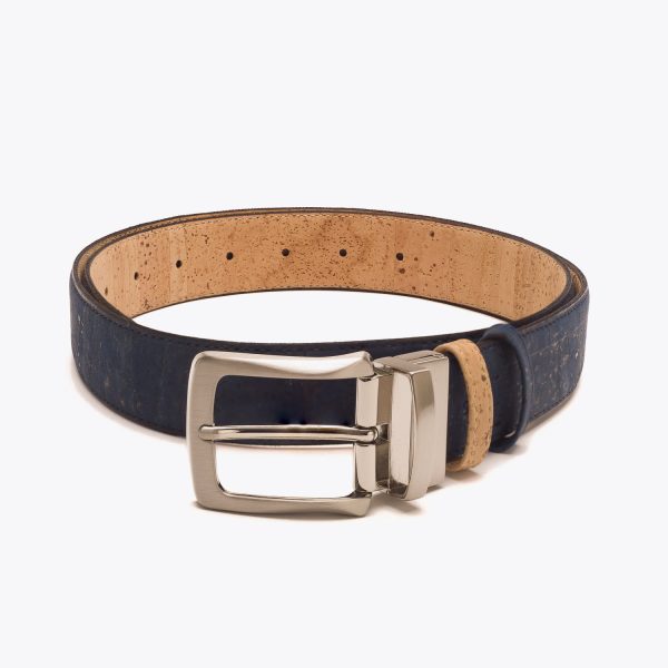 Reversible Men’s Belt Beige/Dark Blue (35MM)