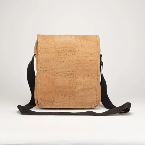 Cork shoulder bag for men