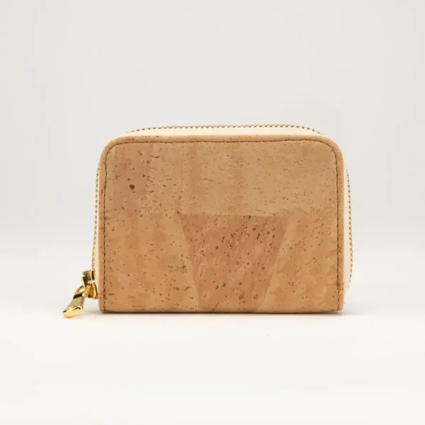 Small Cork Zip Wallet for Women