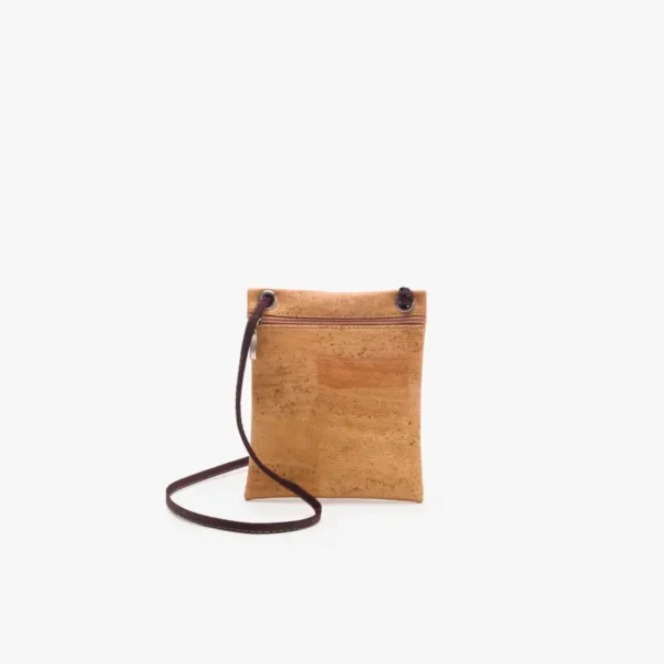 Cork shoulder bag with strap