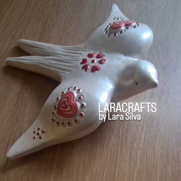 Decorative Porcelain Swallow (Andorinha) – Wall Ornament 25 cm